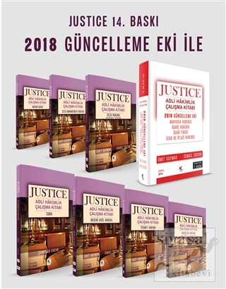 Justice Adli Hakimlik Çalışma Kitabı (Modüler Set - 8 Kitap) ve 2018 G