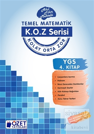 K.O.Z Serisi YGS Matematik 4. Kitap Fikret Çelenk