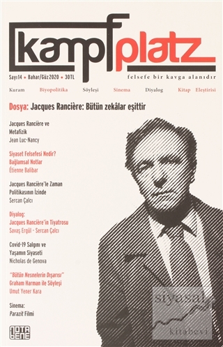 Kampfplatz Felsefe ve Sosyal Bilimler Dergisi Sayı: 14 Bahar/Güz 2020 