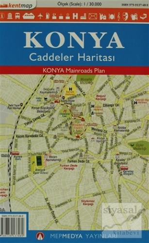 Kentmap Konya Caddeler Haritası Kolektif