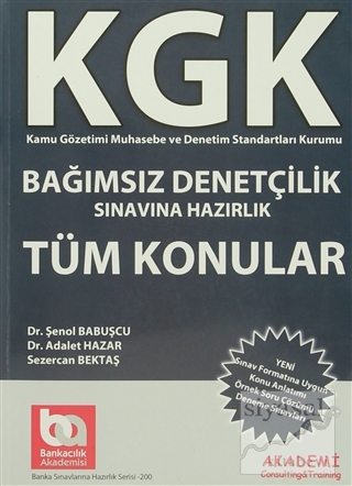 KGK Bağımsız Denetçilik Sınavına Hazırlık Tüm Konular Şenol Babuşcu