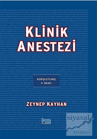 Klinik Anestezi Zeynep Kayhan