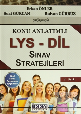 Konu Anlatımlı LYS - DİL Sınav Stratejileri 2013 Erkan Önler