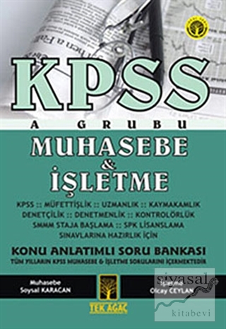 KPSS A Grubu Muhasebe-İşletme Konu Anlatımlı Soru Bankası Soysal Karac