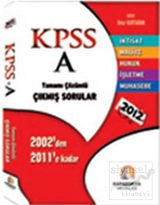 KPSS - A Tamamı Çözümlü Çıkmış Sorular - 2012 Komisyon