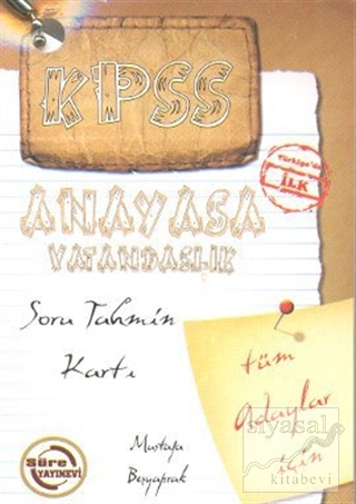 KPSS Anayasa Vatandaşlık Soru Tahmin Kartı Mustafa Beşyaprak