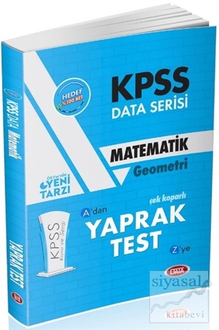 KPSS Data Serisi Matematik Geometri Çek Koparlı Yaprak Test Kolektif