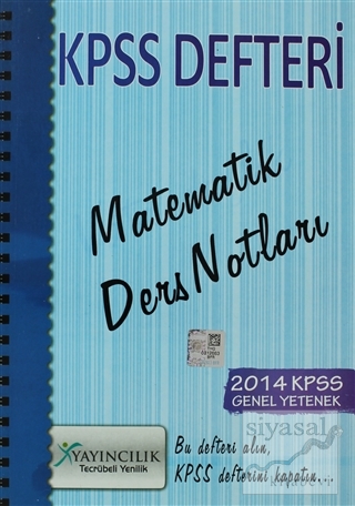 KPSS Defteri Matematik Ders Notları (2014 KPSS Genel Yetenek) Komisyon