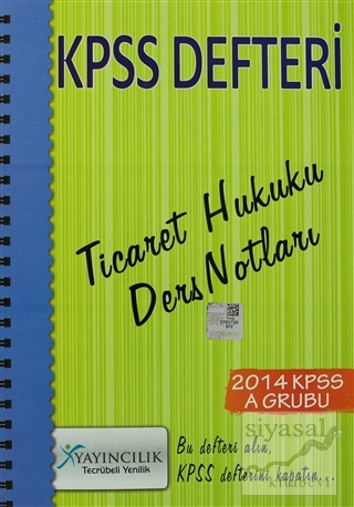 Kpss Defteri Ticaret Hukuku Ders Notları Komisyon