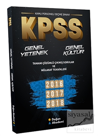 KPSS Genel Yetenek Genel Kültür Tamamı Çözümlü Çıkmış Sorular ve Mülak