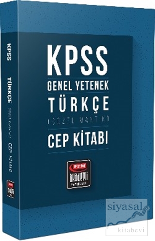 KPSS Genel Yetenek Türkçe Cep Kitabı Kolektif