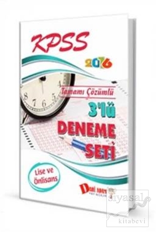 KPSS Lise-Ön Lisans 3 lü Deneme Seti 2016 Kolektif