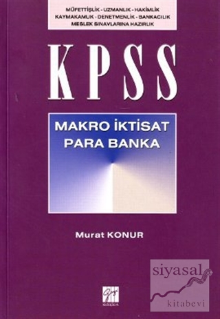 KPSS Makro İktisat - Para - Banka Murat Konur