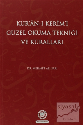 Kur'an-ı Kerim'i Güzel Okuma Tekniği ve Kuralları Mehmet Ali Sarı