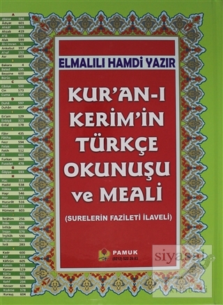 Kur'an-ı Kerim'in Türkçe Okunuşu ve Meali (Rahle Boy, Kuran-203) (Cilt