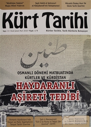 Kürt Tarihi Dergisi Sayı: 31 Ocak - Şubat - Mart 2018 Kolektif