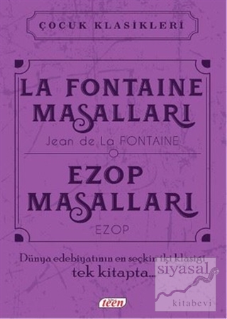 La Fontaine Masalları - Ezop Masalları (Ciltli) Ezop
