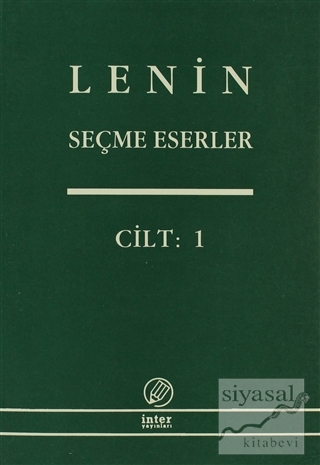 Lenin Seçme Eserler Cilt: 1 Vladimir İlyiç Lenin