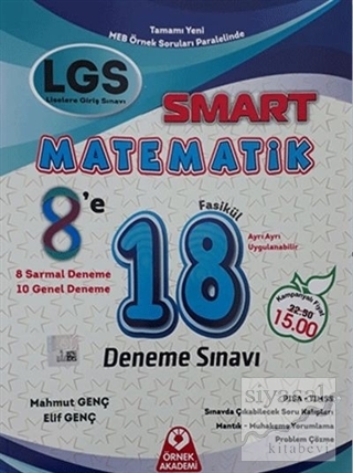 LGS Smart Matematik 18 Deneme Sınavı Mahmut Genç