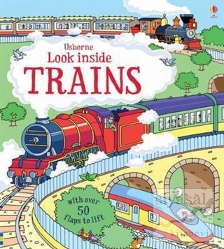Look Inside Trains (Ciltli) Alex Frith