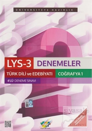 LYS-3 Denemeler Türk Dili ve Edebiyatı Coğrafya-1 4'lü Deneme Sınavı K