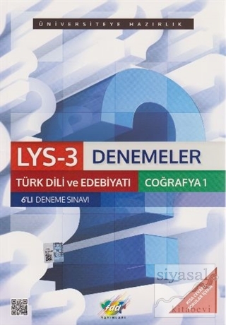 LYS-3 Denemeler Türk Dili ve Edebiyatı Coğrafya-1 6'lı Deneme Sınavı K