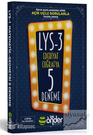LYS - 3 Edebiyat Coğrafya 5 Deneme Serdal Yılmaz