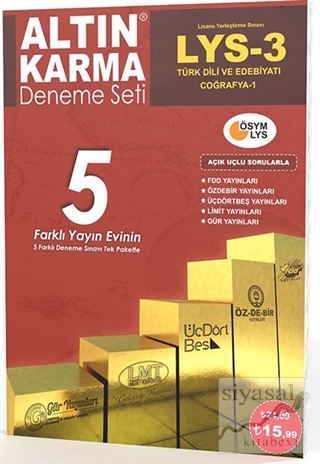 LYS 3 Türk Dili ve Edebiyatı Coğrafya 1 - 5 Farklı Yayın 5 Deneme Kole