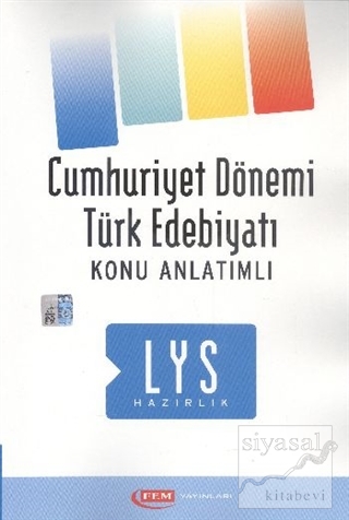 LYS Hazırlık Cumhuriyet Dönemi Türk Edebiyatı Konu Anlatımlı Komisyon