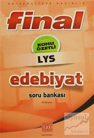 LYS Konu Özetli Edebiyat Soru Bankası Elif Bahçivan