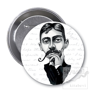 Marcel Proust (Karikatür) - Rozet
