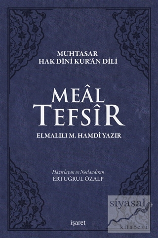 Meal Tefsir - Muhtasar Hak Dini Kur'an Dili (Mavi Renkte) (Ciltli) Elm