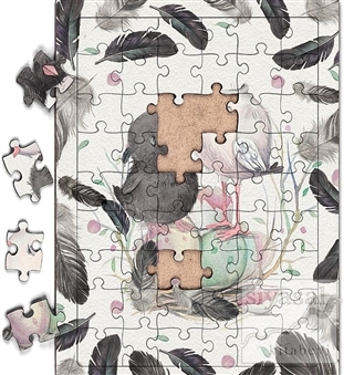 Minik Kuşlar Ahşap Puzzle 54 Parça (LIV-16) Kolektif