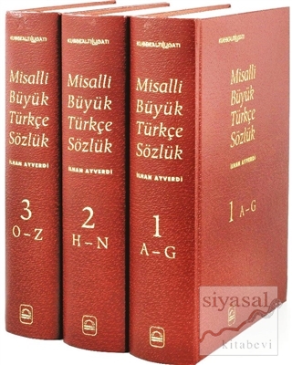 Misalli Büyük Türkçe Sözlük - 3 Cilt Takım (Ciltli) İlhan Ayverdi
