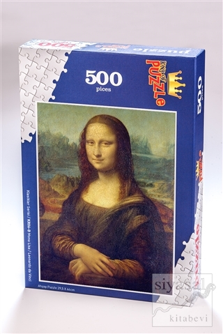 Mona Lisa - Leonardo da Vinci (500 Parça) - Ahşap Puzzle Klasikler Ser
