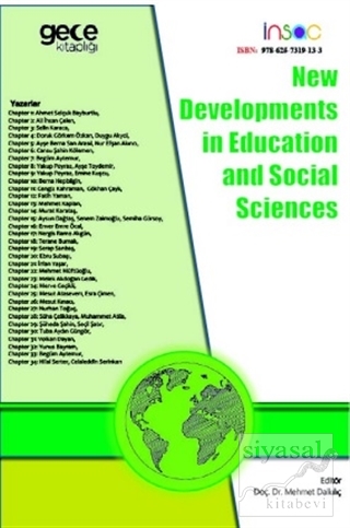 New Developments in Education and Social Sciences Mehmet Dalkılıç