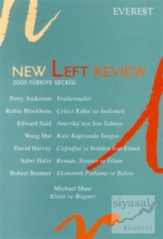 New Left Review 2000 - Türkiye Seçkisi Perry Anderson