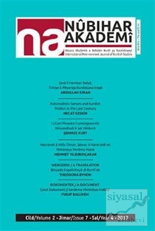 Nubihar Akademi Dergisi Sayı: 7 Kolektif