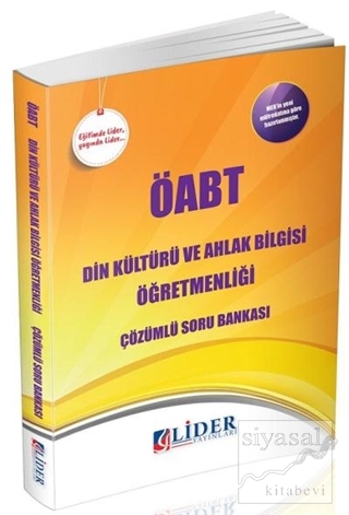 ÖABT Din Kültürü ve Ahlak Bilgisi Öğretmenliği Çözümlü Soru Bankası Ko