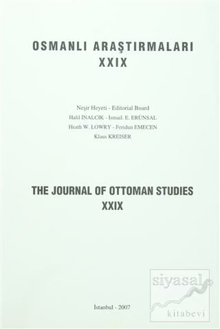 Osmanlı Araştırmaları - The Journal of Ottoman Studies Sayı : 29 Kolek