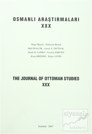 Osmanlı Araştırmaları - The Journal of Ottoman Studies Sayı : 30 Kolek