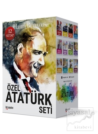 Özel Atatürk Seti (12 Kitap Takım) Hanri Benazus