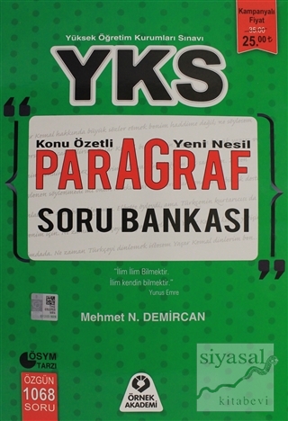 Paragraf Soru Bankası Mehmet Necati Demircan