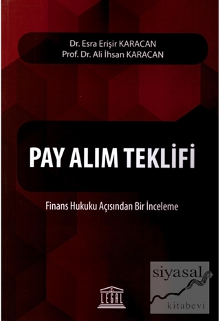Pay Alım Teklifi Ali İhsan Karacan