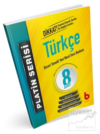 Platin Serisi 8.Sınıf Türkçe Soru Bankası Kolektif