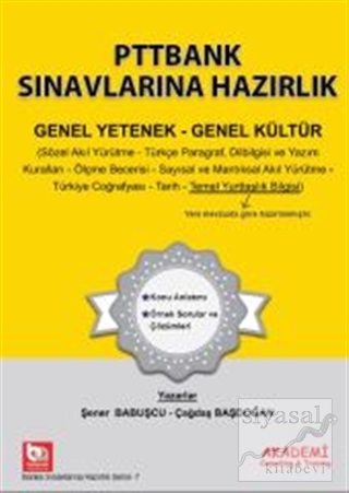 PTTBANK Sınavlarına Hazırlık GK - GY Şener Babuşcu