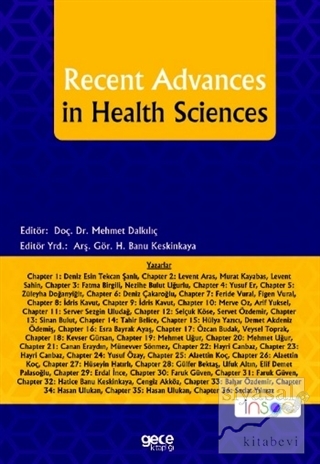 Recent Advances in Health Sciences Mehmet Dalkılıç