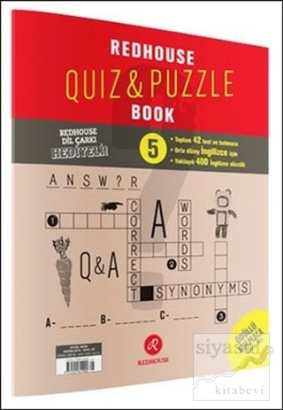 Redhouse Quiz & Puzzle Book Sayı: 5 Ekim 2016 Kolektif