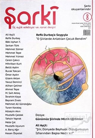 Şarki Üç Aylık Edebiyat ve Sanat Dergisi Sayı: 8 (Aralık-Ocak-Şubat 20