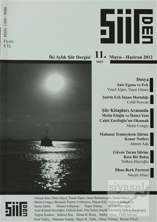 Şiirden İki Aylık Şiir Dergisi Sayı: 11 Metin Cengiz